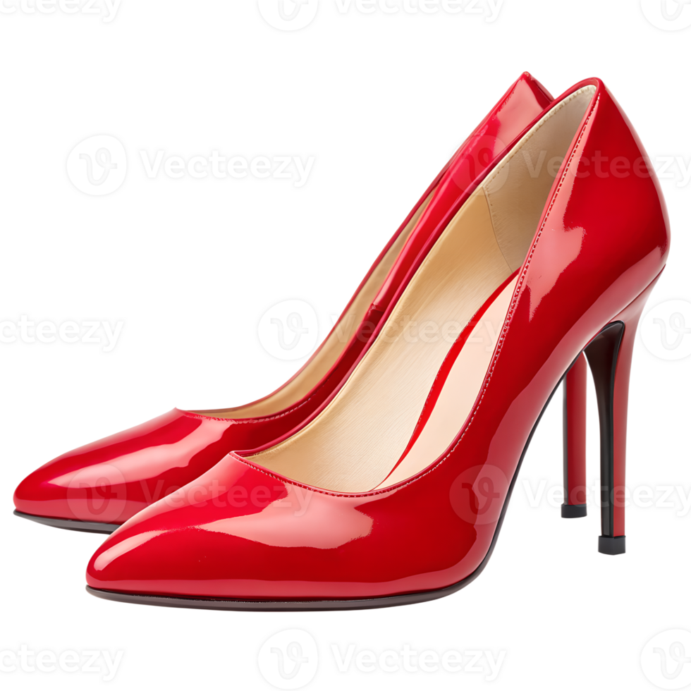 red patent high heel png
