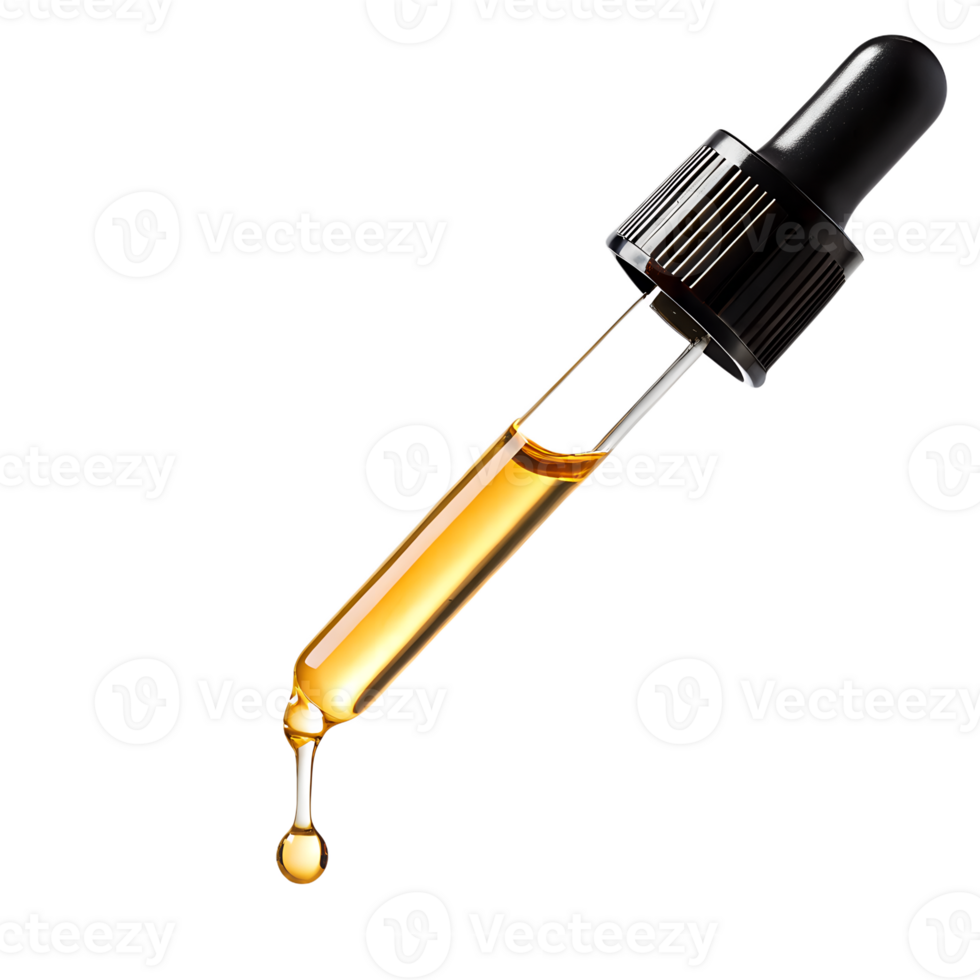cosmetics oil dripping from pipette png