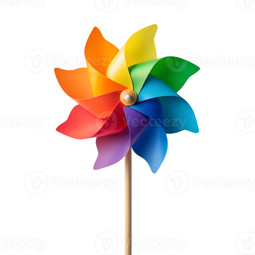 colorful pinwheel isolated png