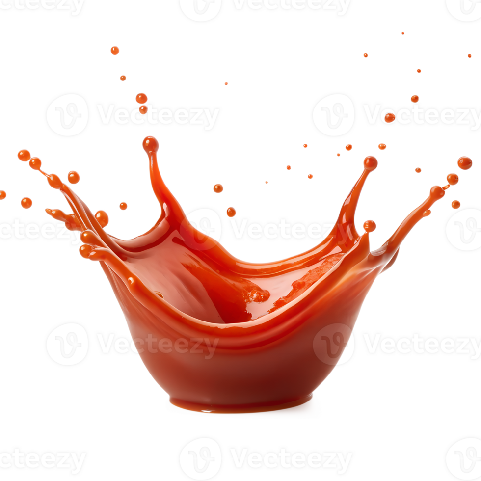 red tomato sauce splash png