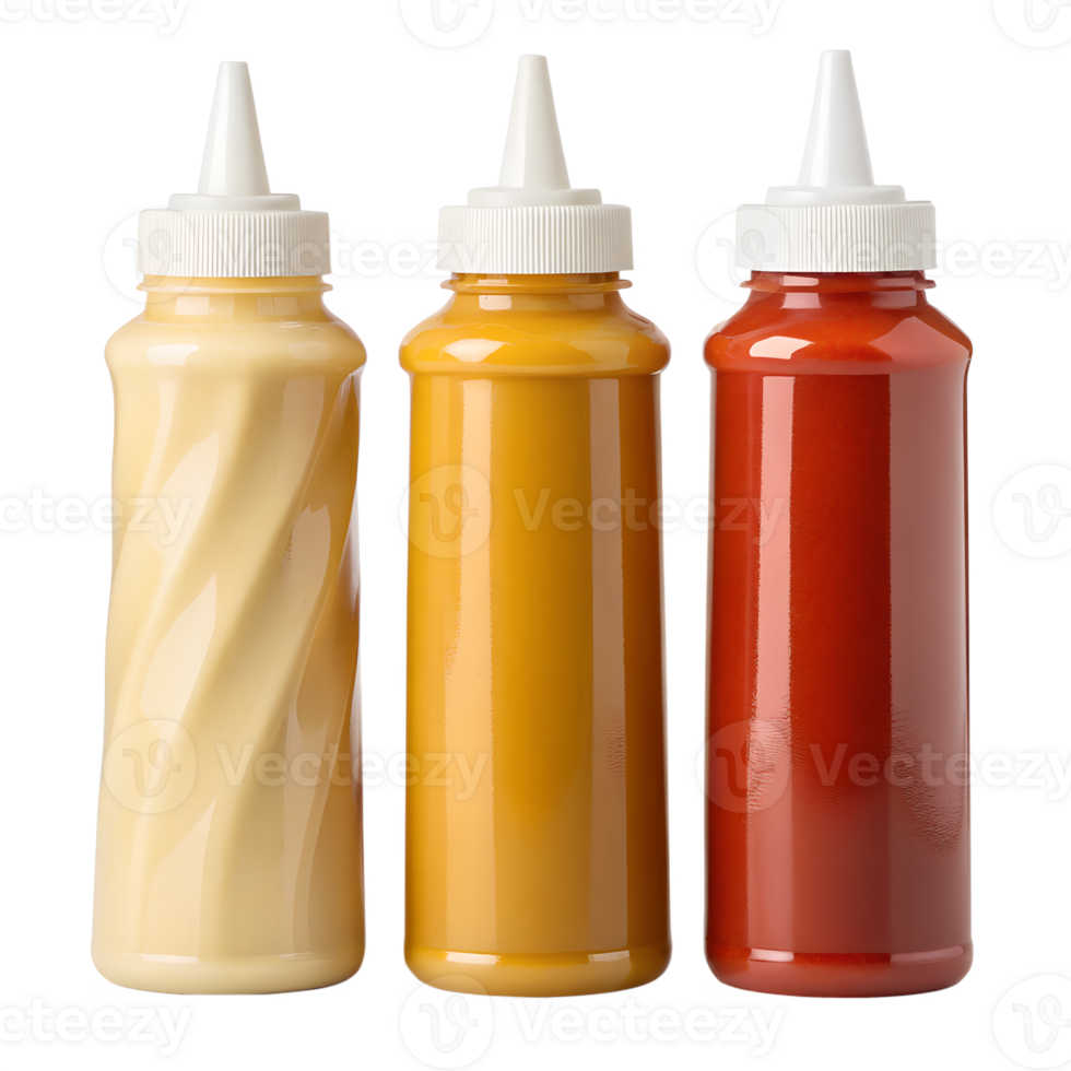 ketchup and mustard bottles png