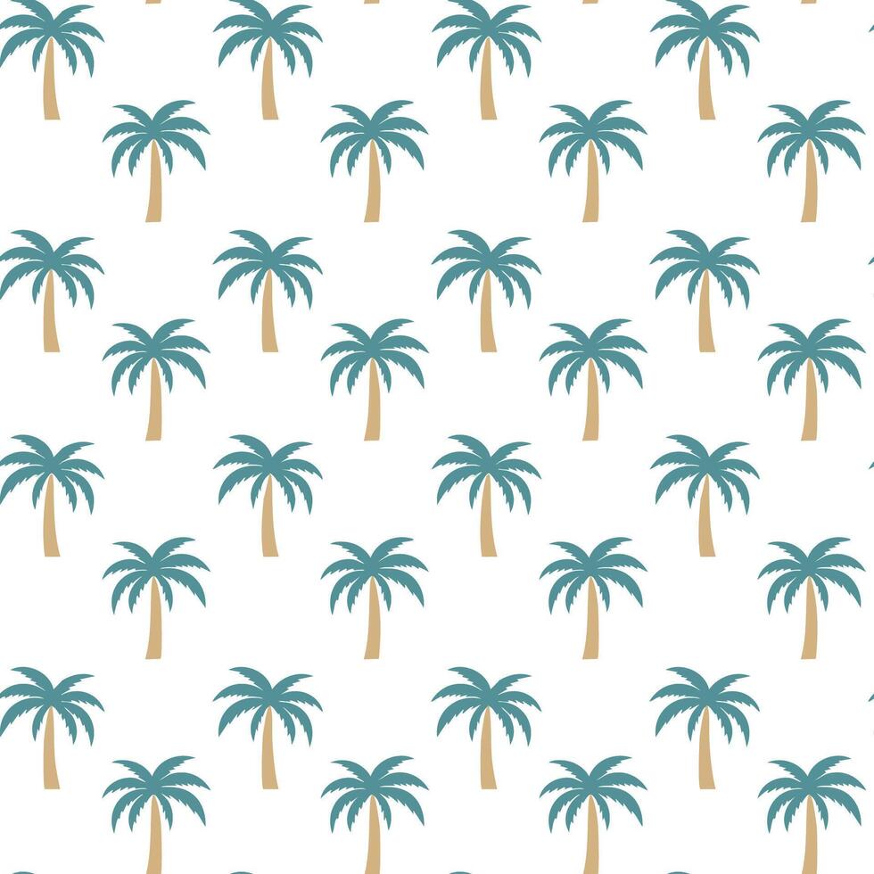 Palm tree pattern illustration background design vector