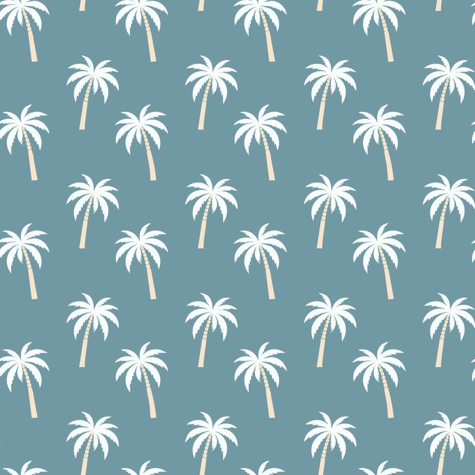 Palm tree pattern seamless vector