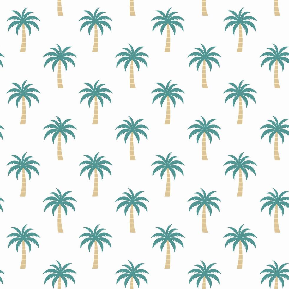 Palm tree pattern seamless design vector