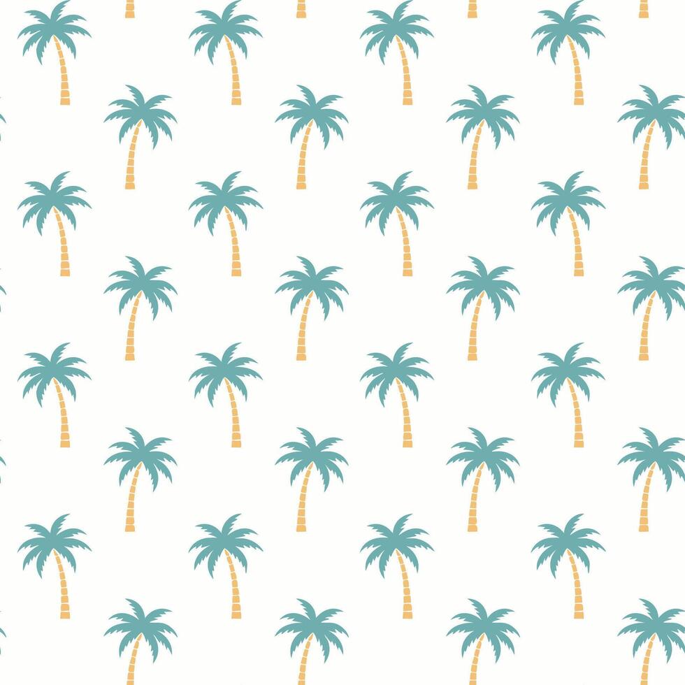 Palm tree pattern vector