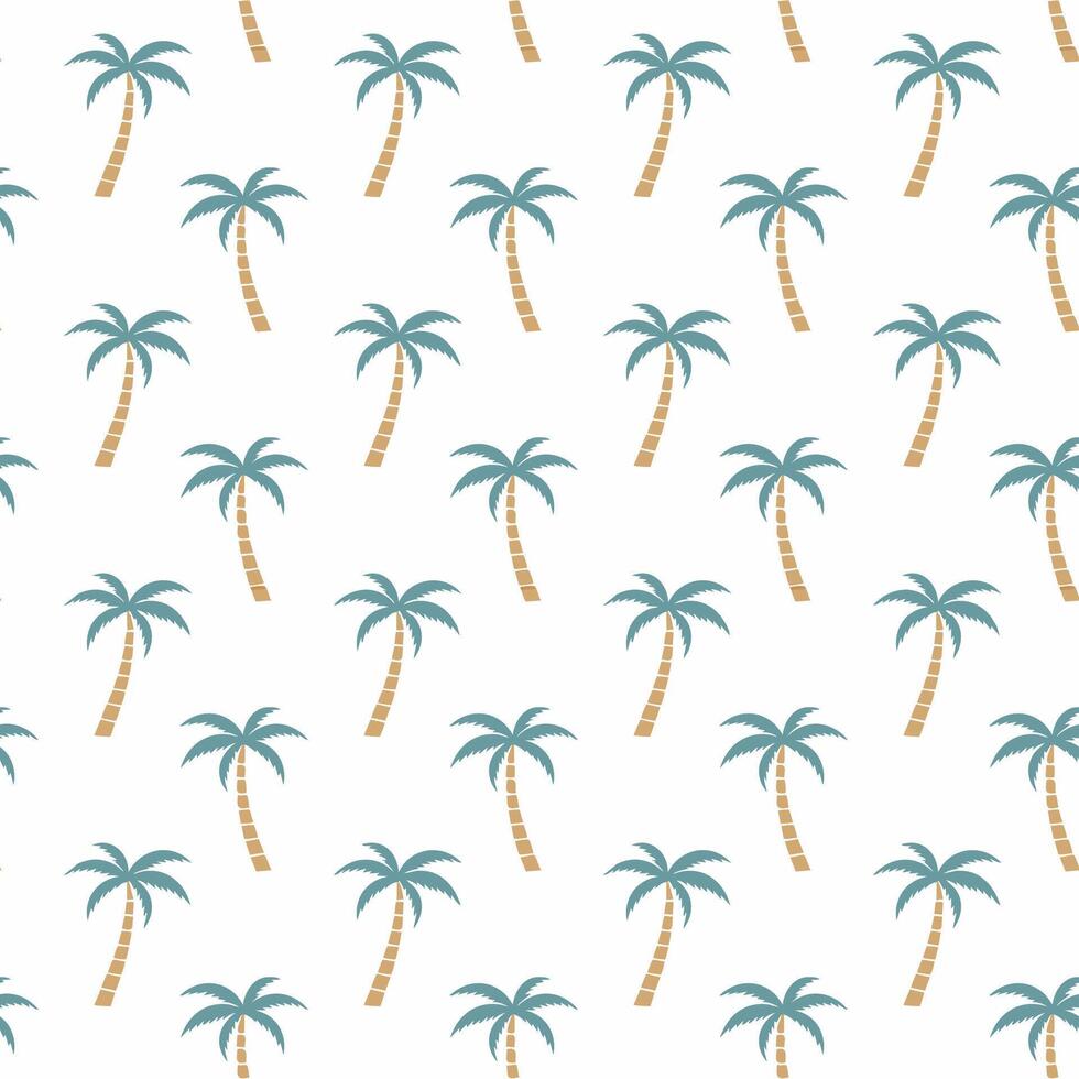 Palm tree pattern background vector