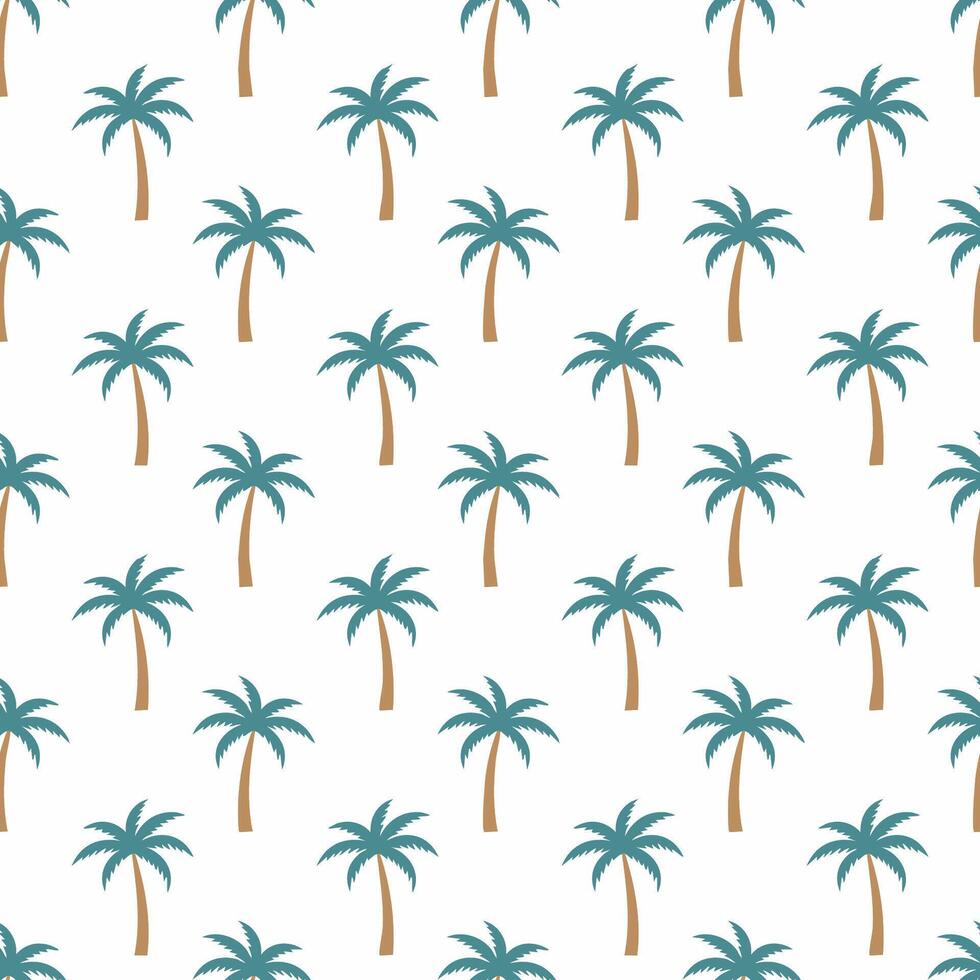 Palm tree pattern illustration background vector