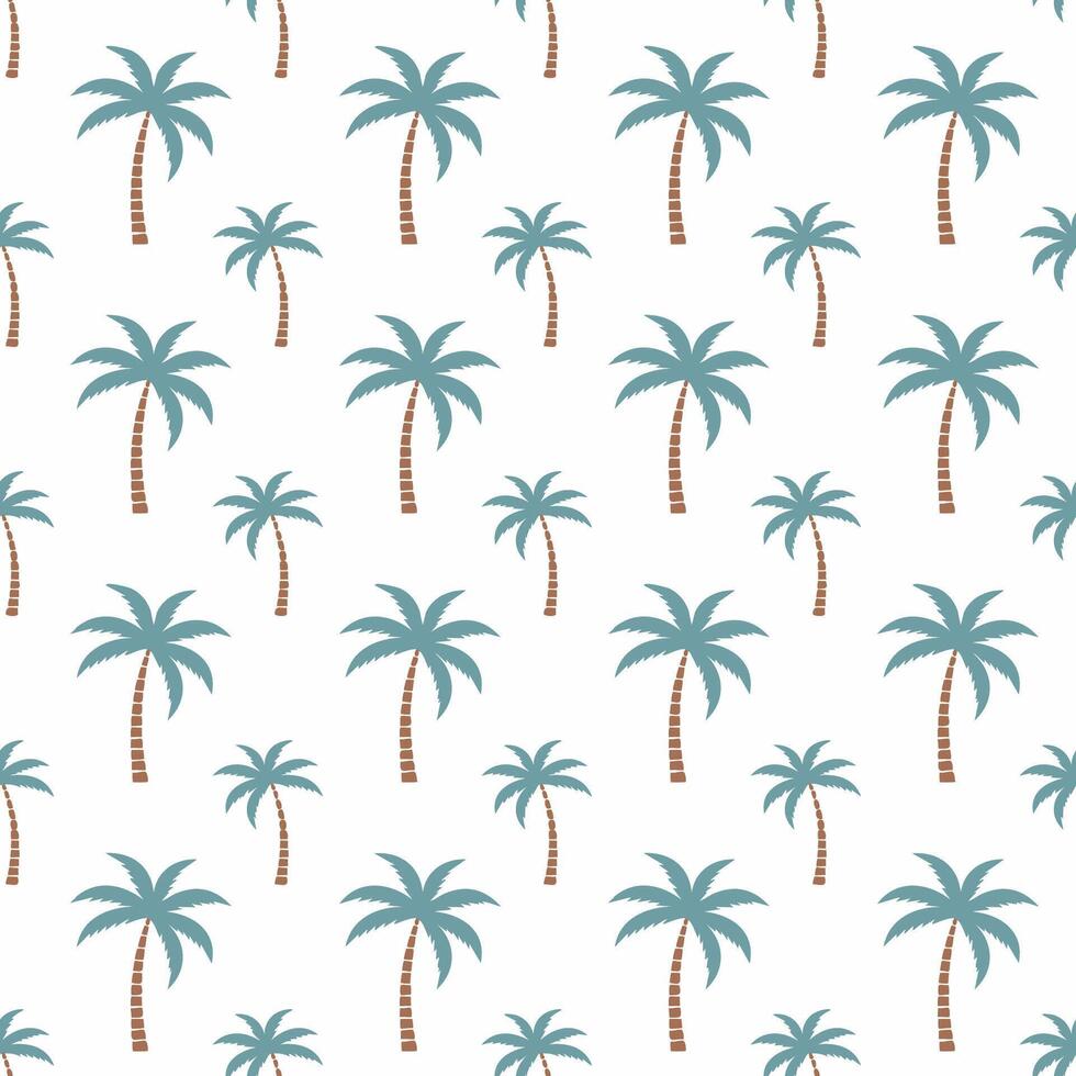 Palm tree pattern seamless background design modern vector