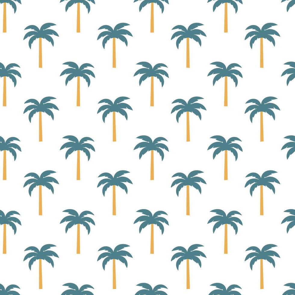 Palm tree pattern seamless design illustration vector