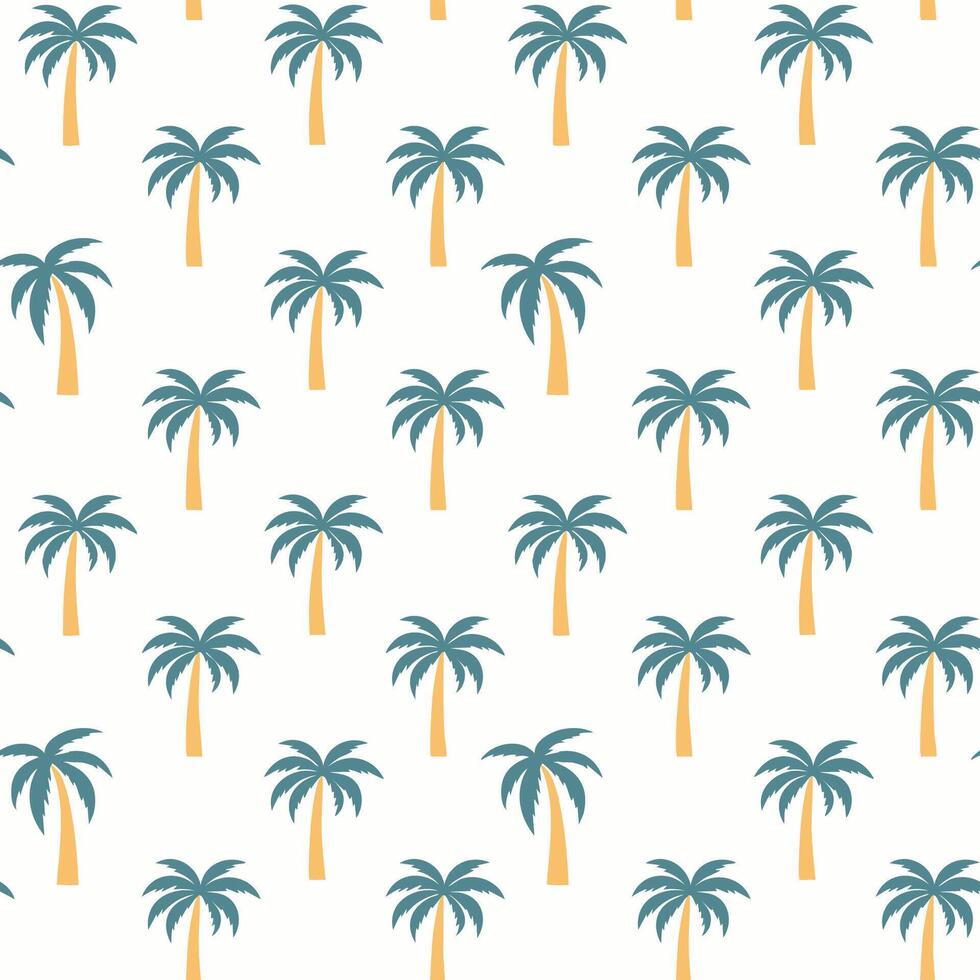 Palm tree pattern seamless background design illustration vector