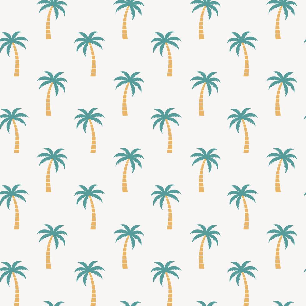 Palm tree pattern illustration vector