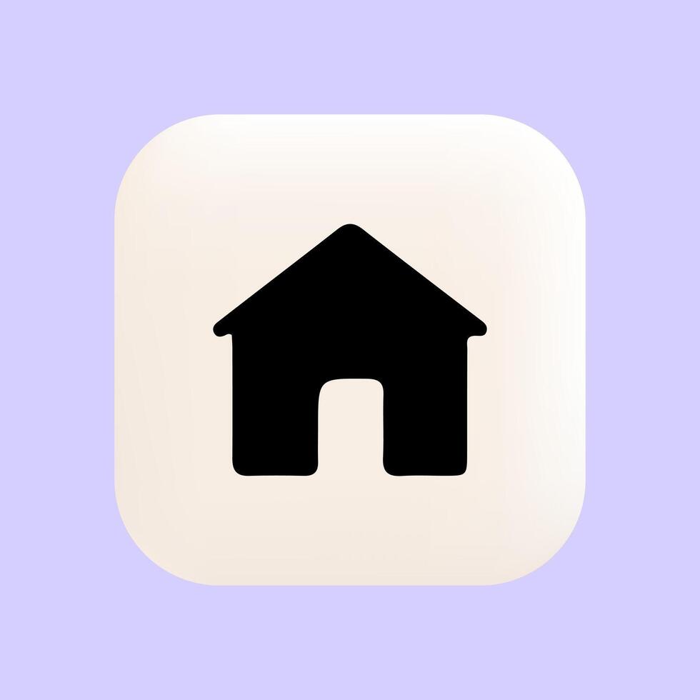 Homepage Icon Symbolizing User Return to Default Website View vector