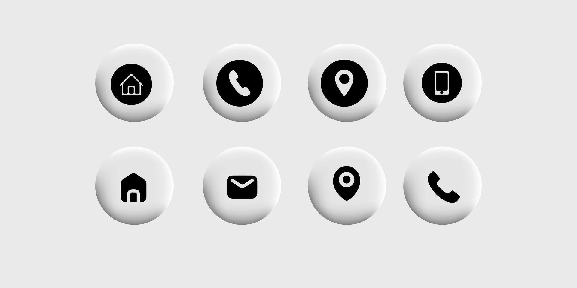 Contact Us Icon Symbolizing Email Call and Live Chat Options vector