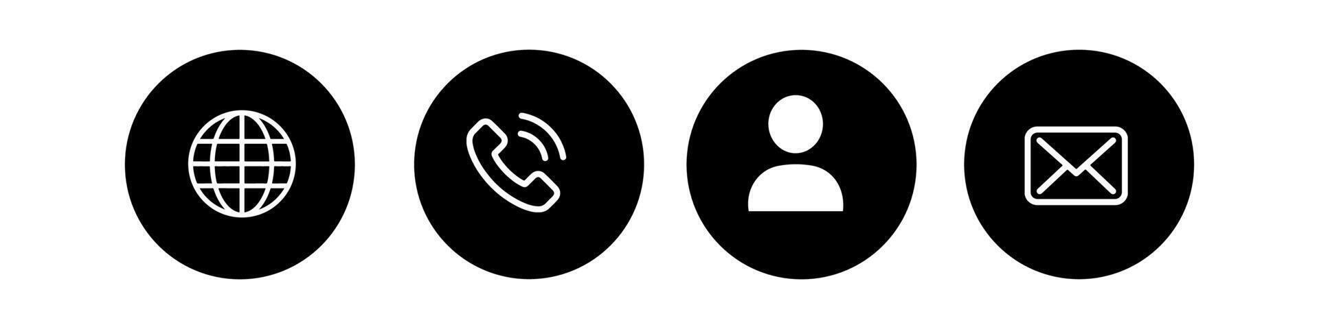 Web icon set four icon of different types of objects vector