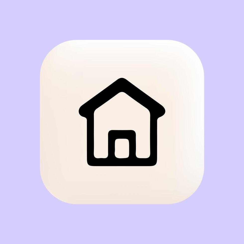 Homepage Icon Representing Navigation Hub or Landing Section vector