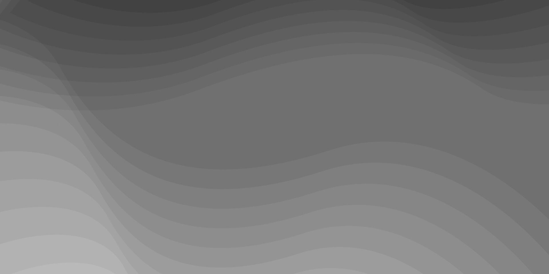 Gray background with wavy lines vector