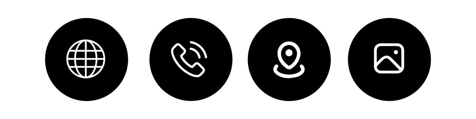 Web icon set of different types of objects vector