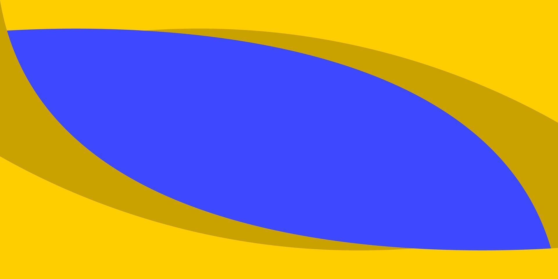 a blue and yellow leaf on a yellow background vector