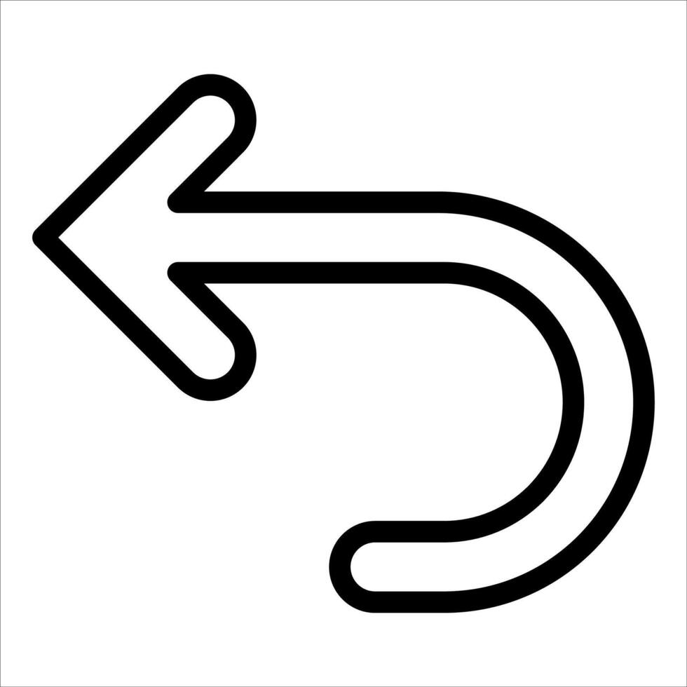 A black and white image of an arrow pointing down vector