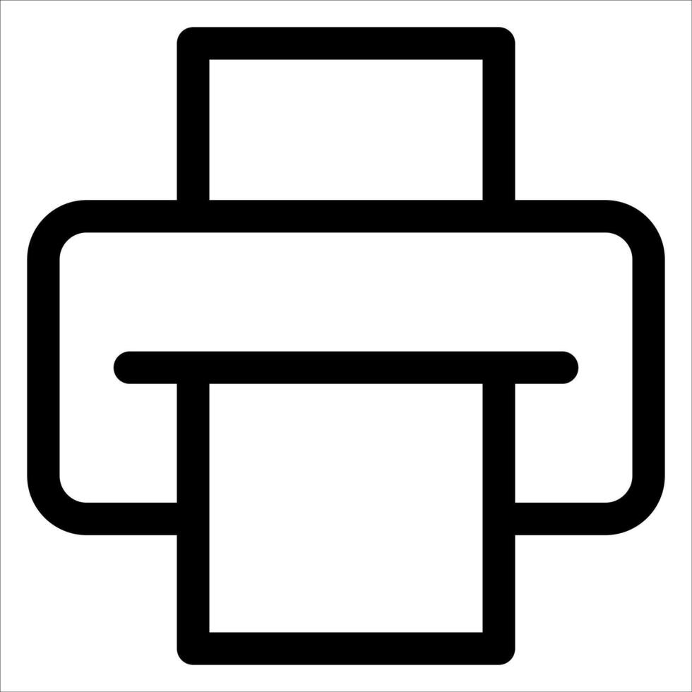 A printer icon with a cross on it vector