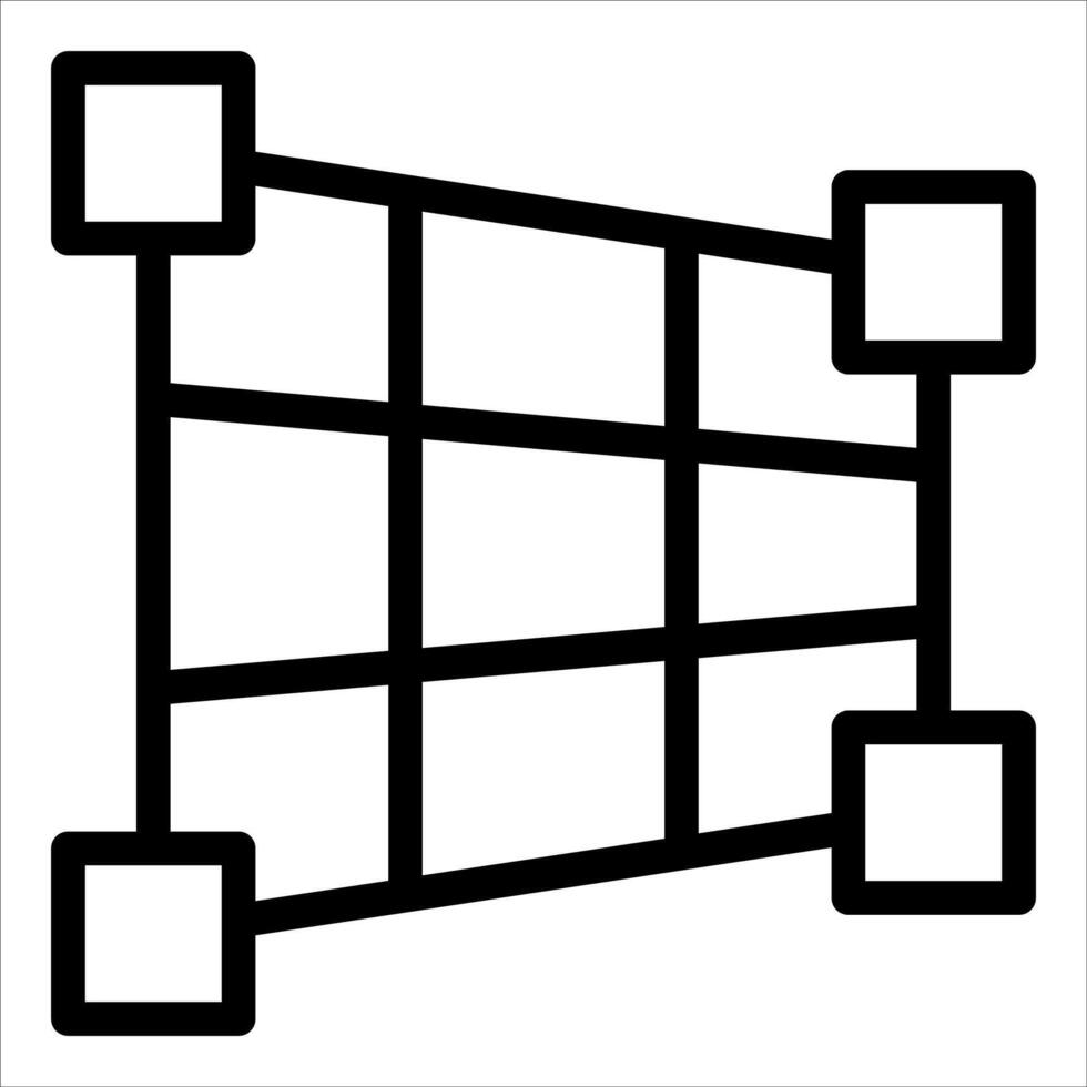 A black and white image of a grid with squares vector