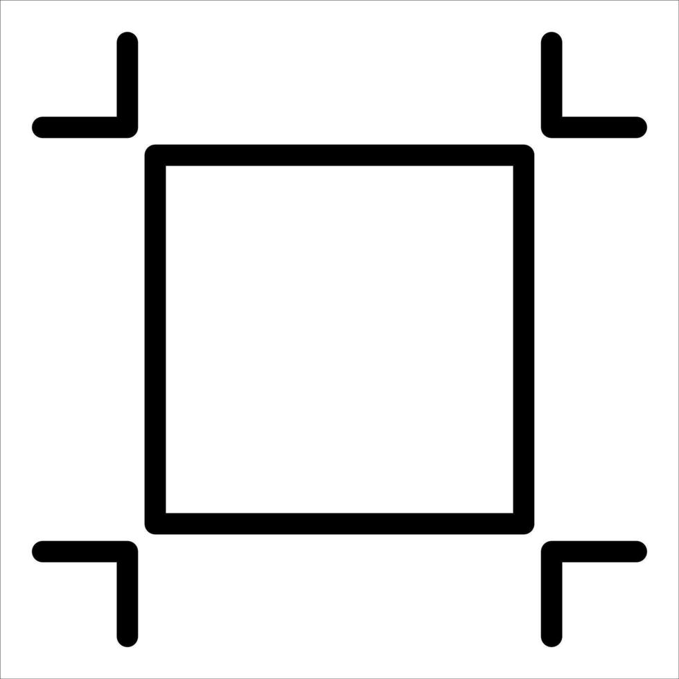 A square with four lines on it vector