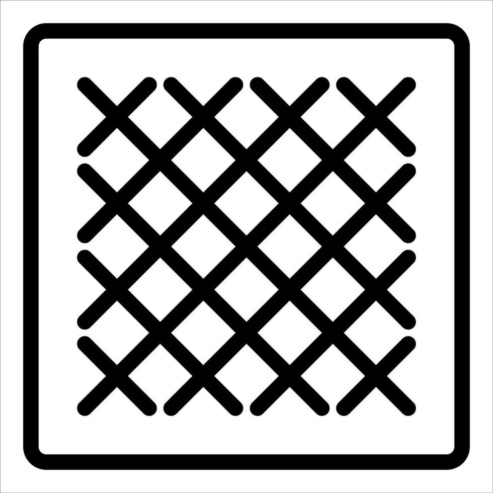 A square with a lattice pattern on it vector