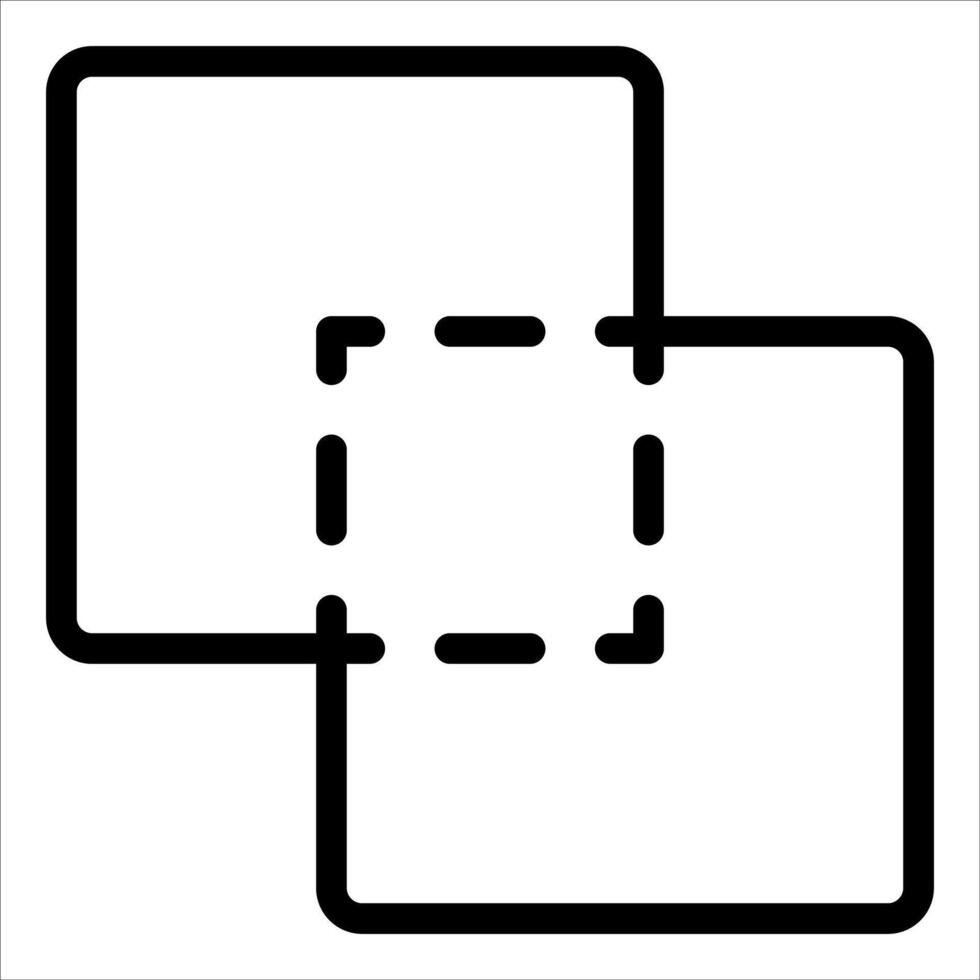 A square with a square in the middle vector