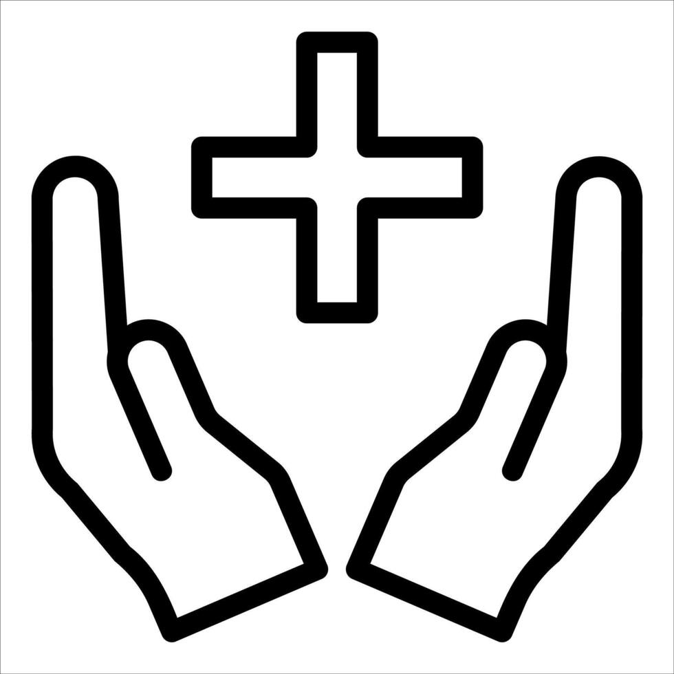 Cross icon in black and white vector