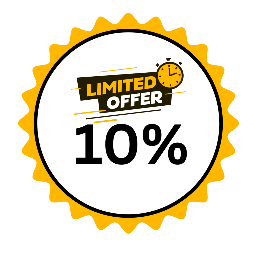Limited-Time 10 Off Offer Badge png