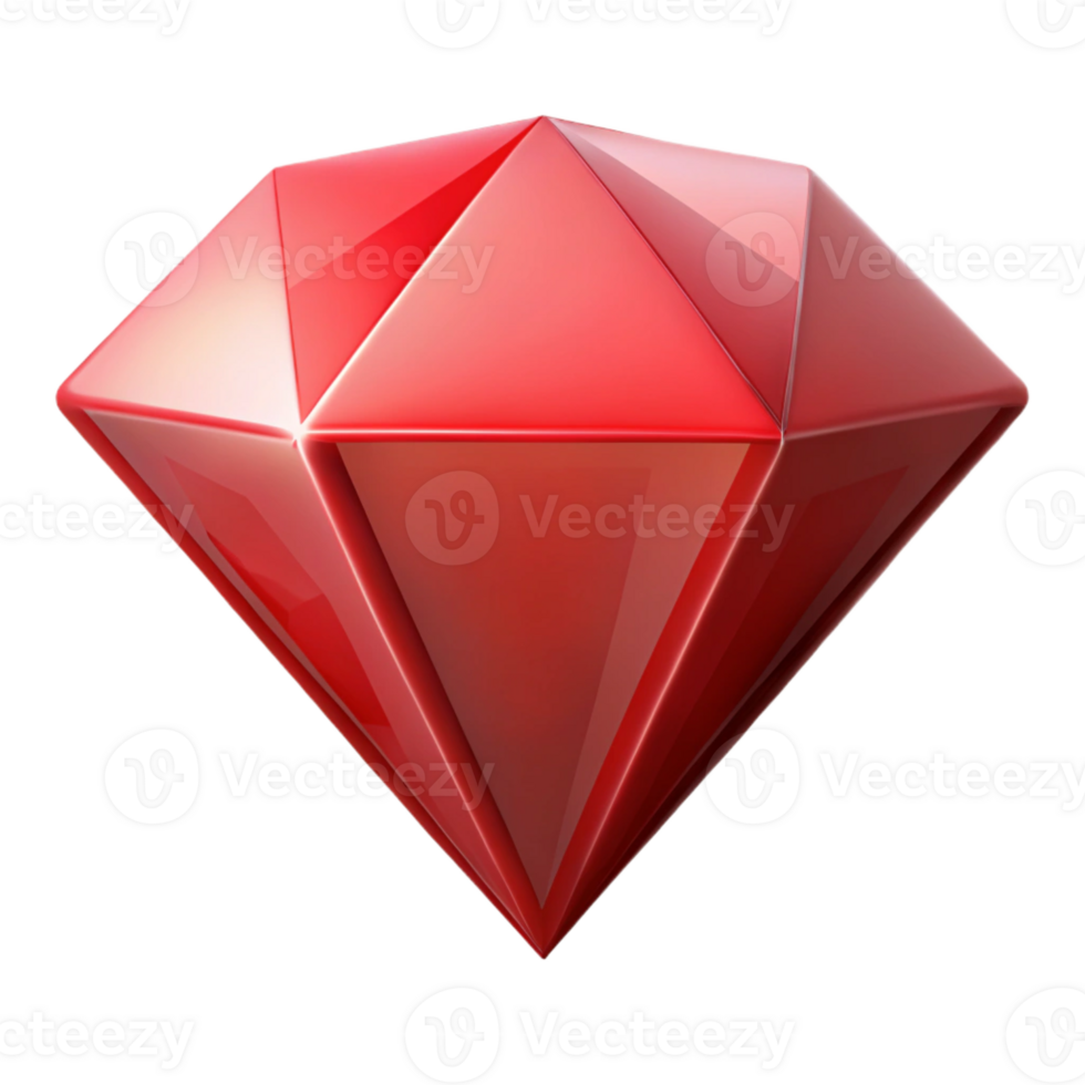exquisite calm impressionist Geometric diamond shape with crisp edges and flat red color. Single-weight stroke with Scalable Design. original png