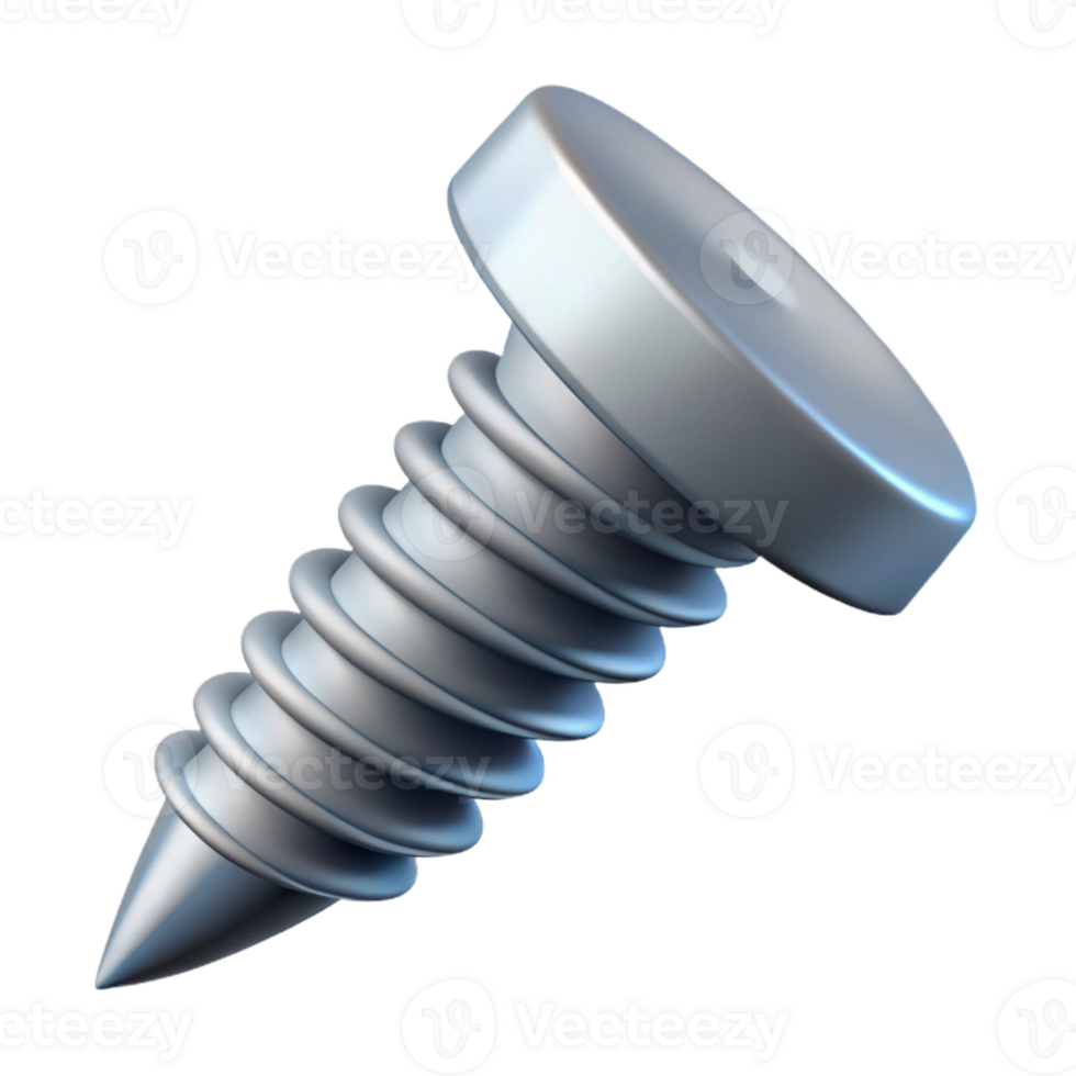 captivating abstract Crisp edges illustration of a screw. Minimal, with Scalable Design. sharp png