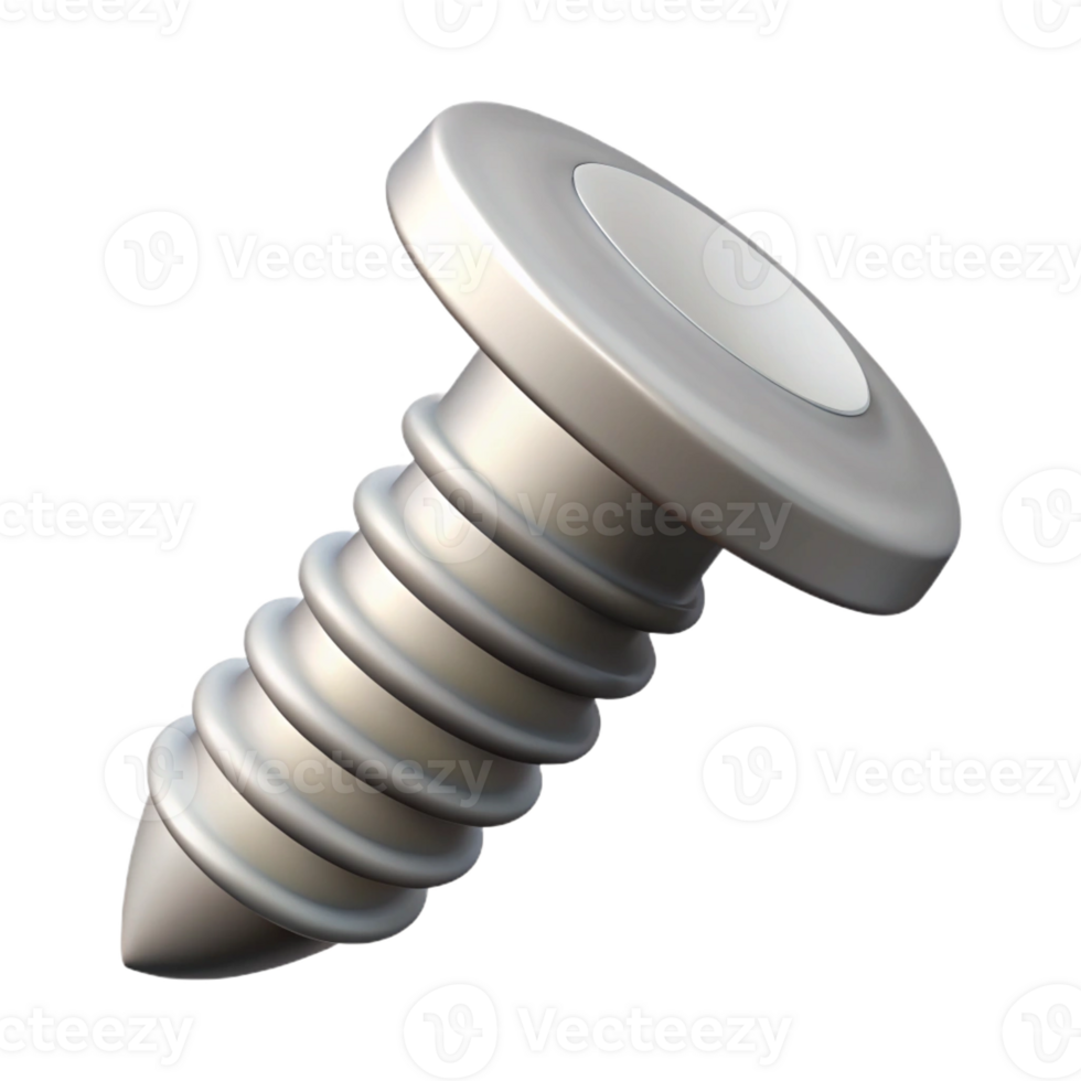 elegant gothic Crisp edges illustration of a screw. Minimal, with Scalable Design. crisp png