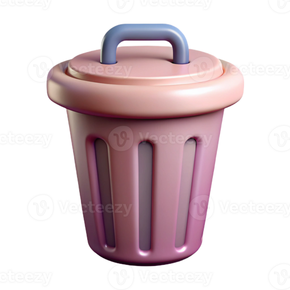 captivating artistic Trash can icon, symmetrical and single-weight stroke. with Scalable Design. flawless png