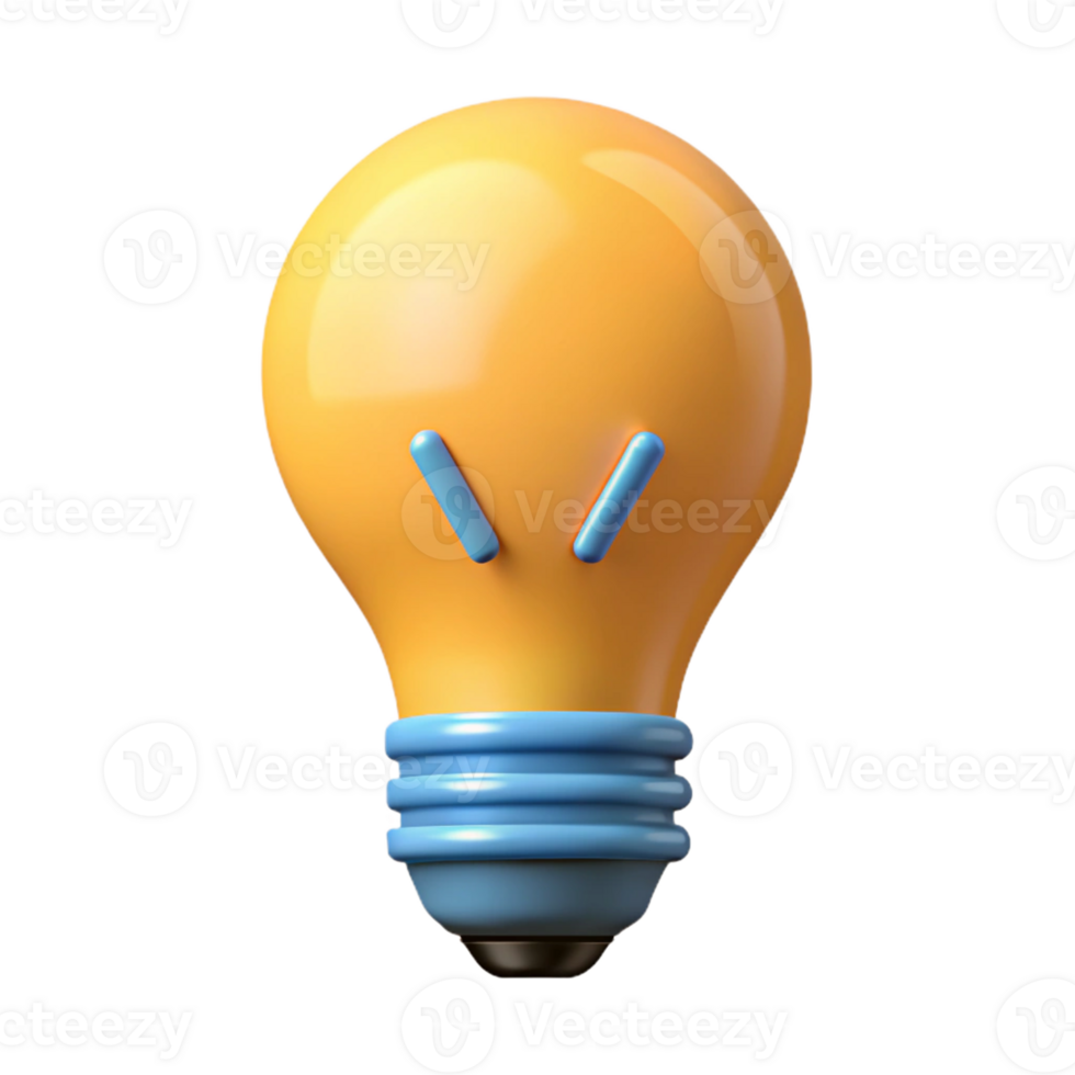 fascinating peaceful renaissance Clean line art of a lightbulb. Flat color, with Scalable Design. ultra HD png