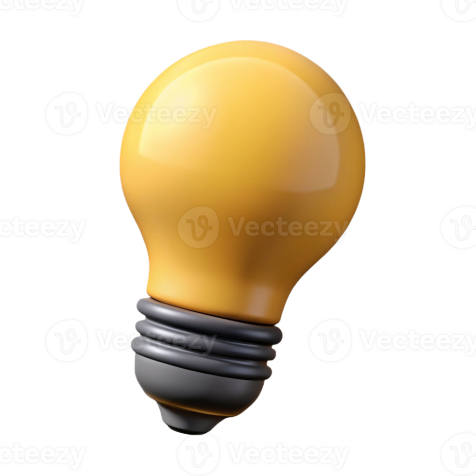 picturesque dramatic classic Single-weight stroke lightbulb with a pear-shaped bulb and simple filament. Minimal design, clean lines, with Scalable Design. high resolution png