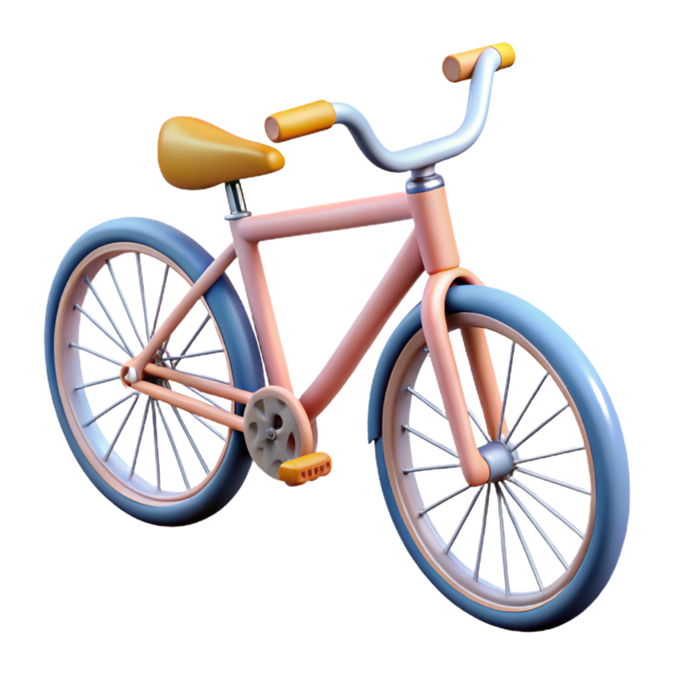 playful mesmerizing Scalable line art of a bicycle. Crisp edges, flat color with Scalable Design. masterfully captured png