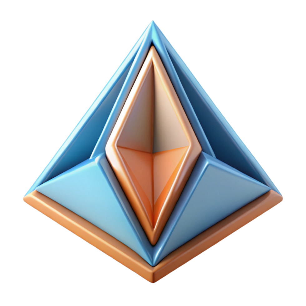 acclaimed artistic Symmetrical arrangement of triangles, crisp edges, single-weight stroke. Flat color with Scalable Design. original png