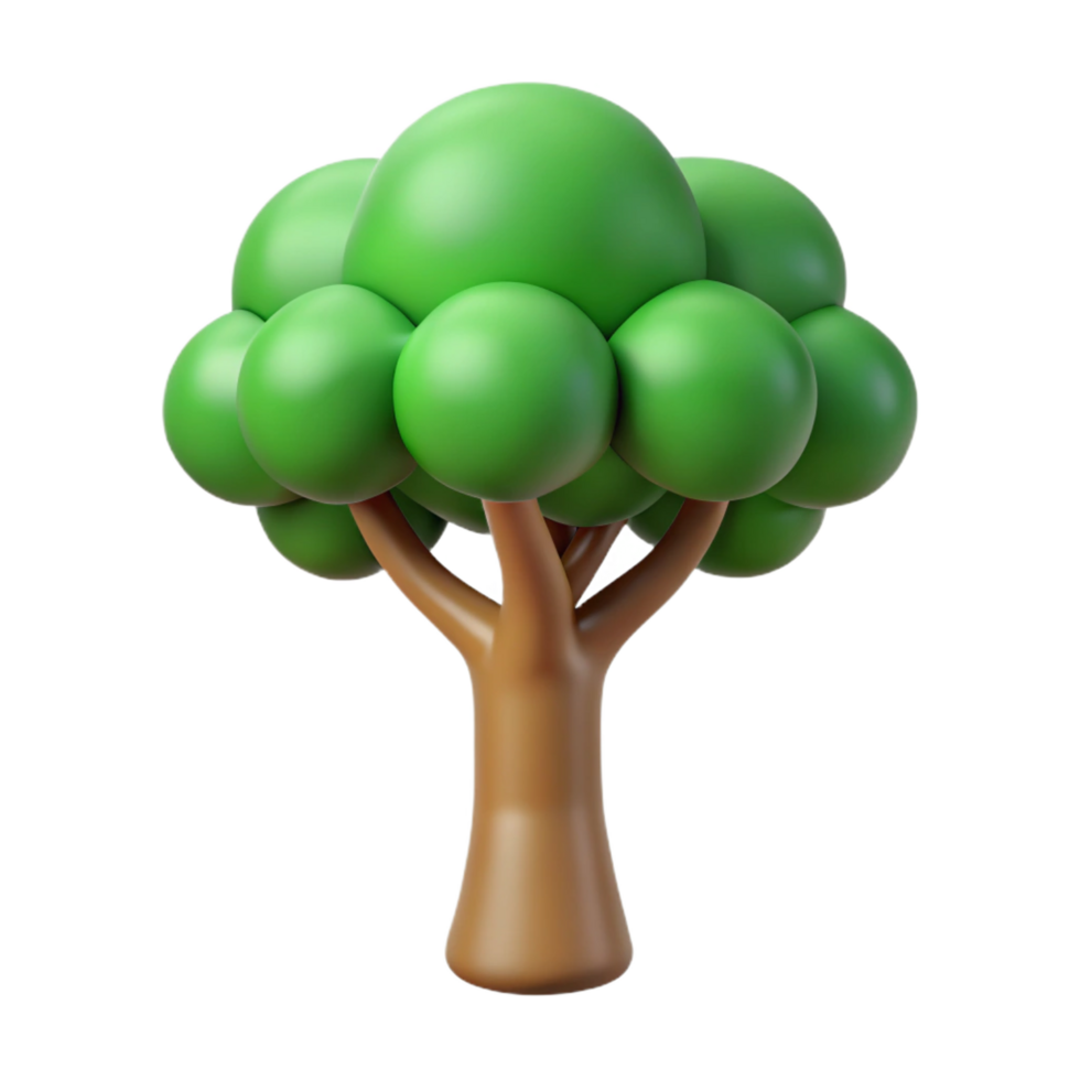 fascinating impressionist Minimal tree with clean lines. Flat color, crisp edges, with Scalable Design. expertly shot png