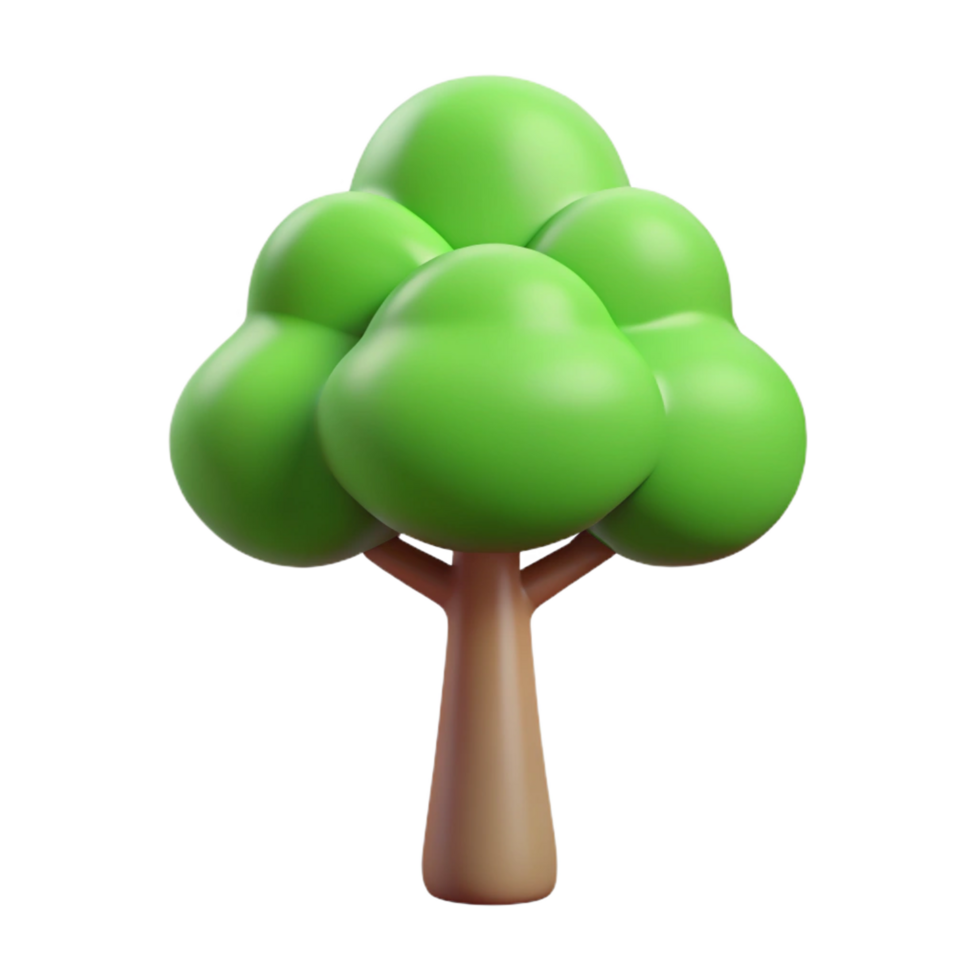 espetacular elegante mínimo árvore com limpar \ limpo linhas. plano cor, fresco arestas, com escalável Projeto. impecável png