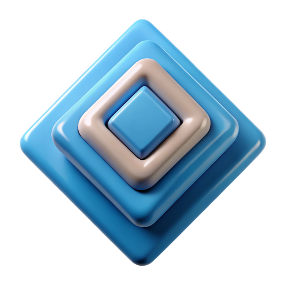 standout futuristic Rotating squares, crisp edges, single-weight stroke. Flat color with Scalable Design. elite png