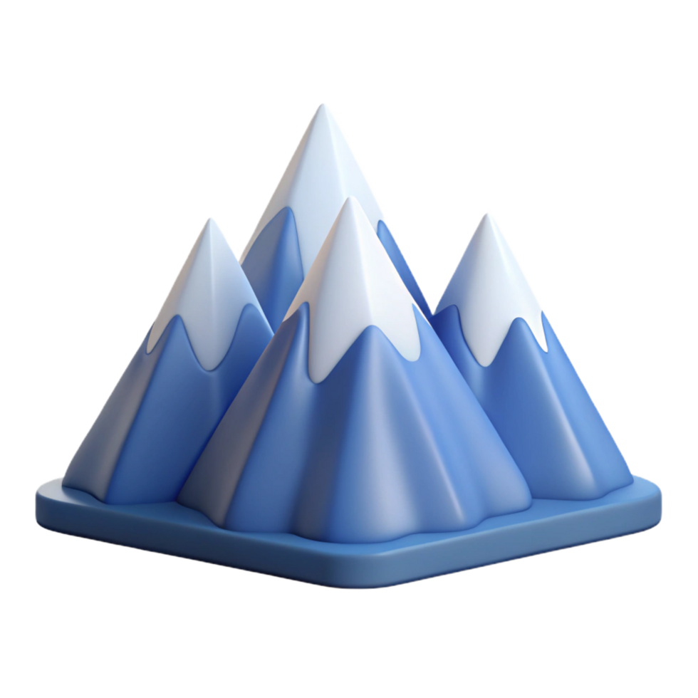 dazzling whimsical classic Scalable line art of a mountain range. Clean lines, flat color with Scalable Design. studio quality png