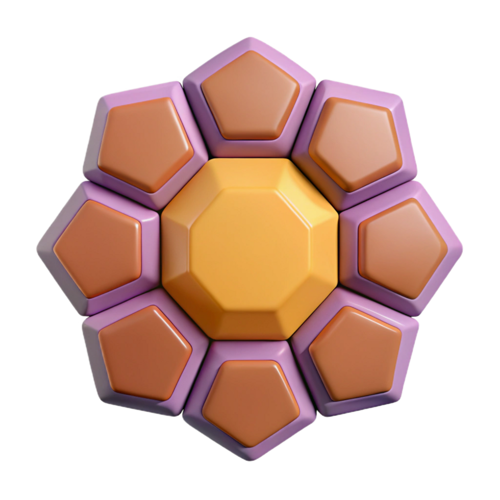 vibrant reflective surreal Scalable geometric star pattern. Crisp edges, minimal, flat color with Scalable Design. sharp png