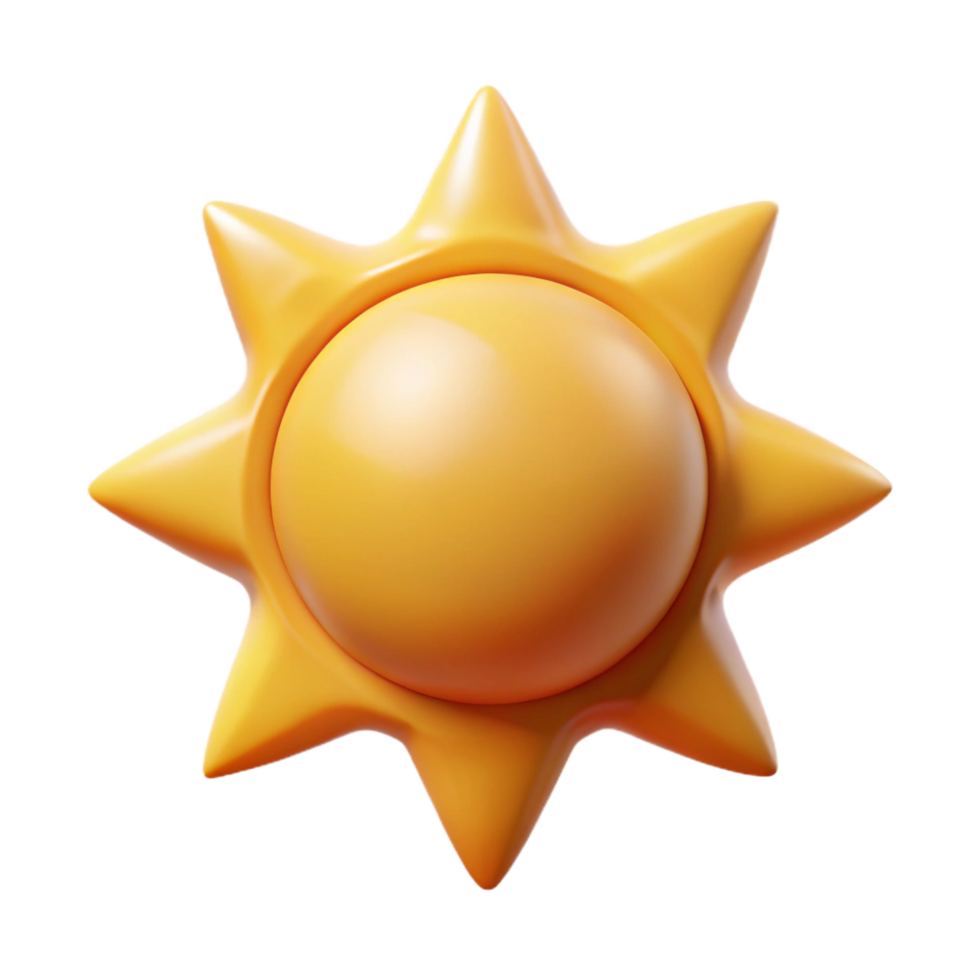 distinguished baroque Minimal sun icon. Sharp edges, single-weight stroke with Scalable Design. luxury png