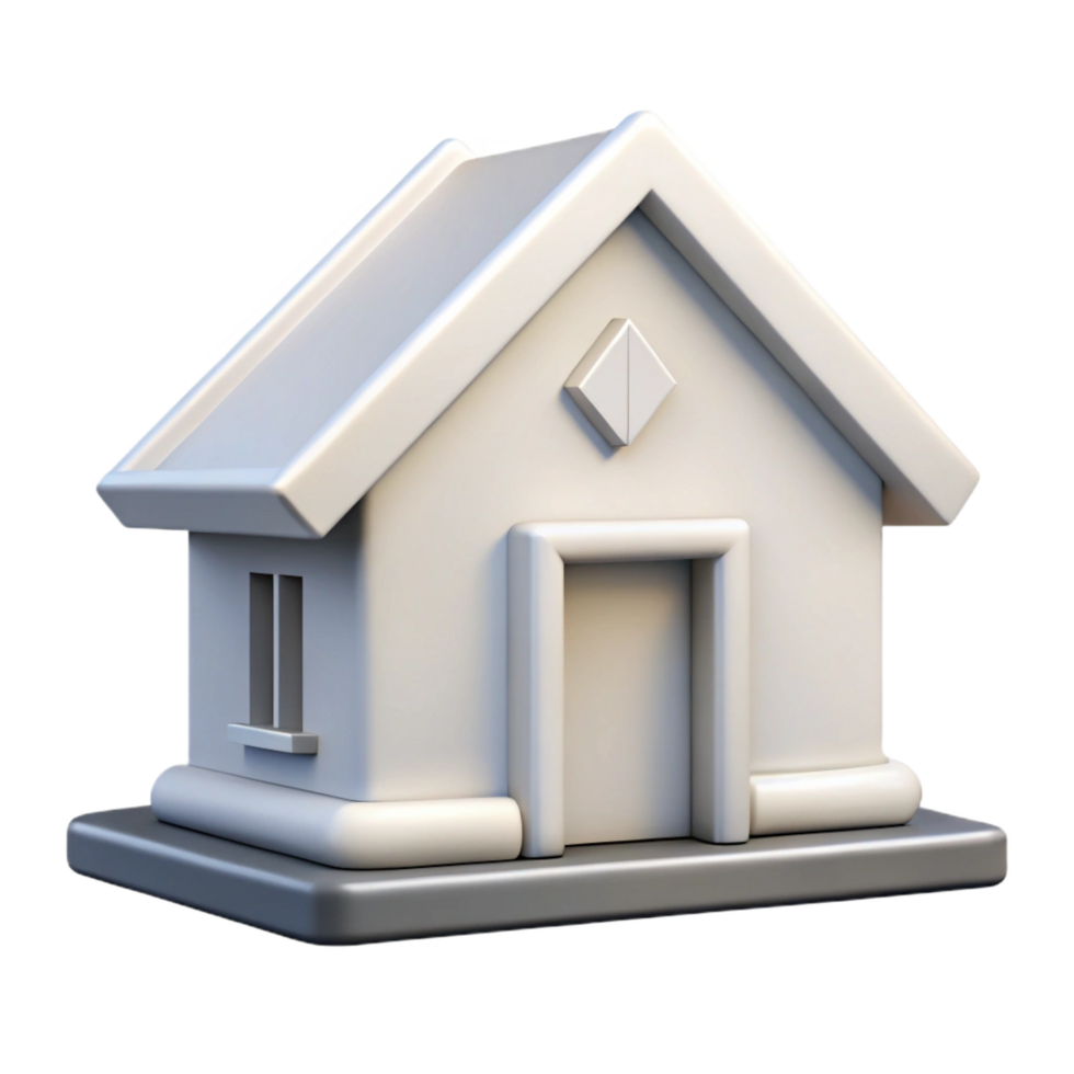 gorgeous playful impressionist Clean lines outline of a simple house. Scalable, symmetrical design with Scalable Design. studio quality png