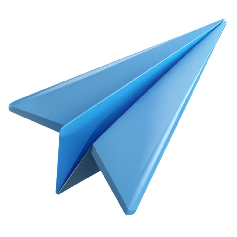 joyful breathtaking Minimal outline of a paper airplane. Clean lines, flat color with Scalable Design. museum quality png