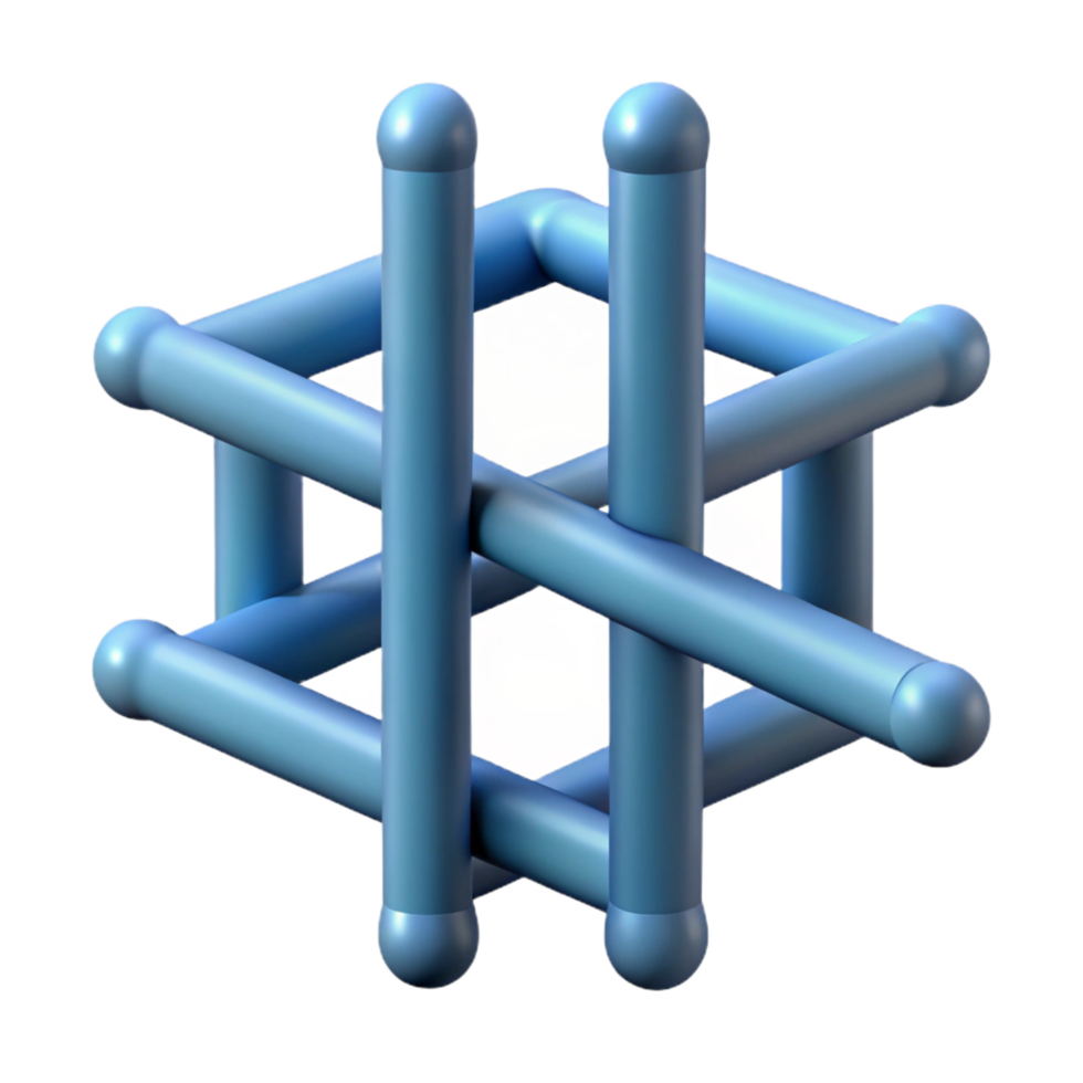 harmonious magnificent Intersecting lines forming a grid, crisp edges with Scalable Design. fine detail png