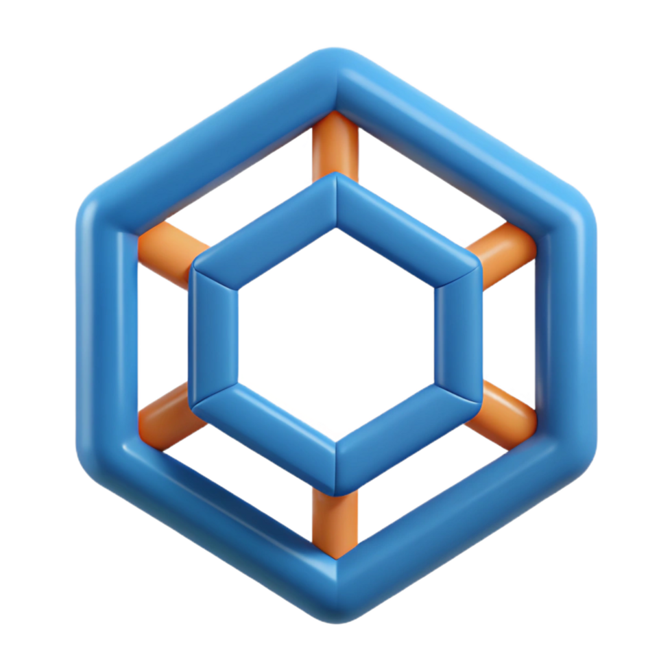 immaculate renaissance Geometric outline of a square. Flat color, symmetrical design with Scalable Design. detailed png