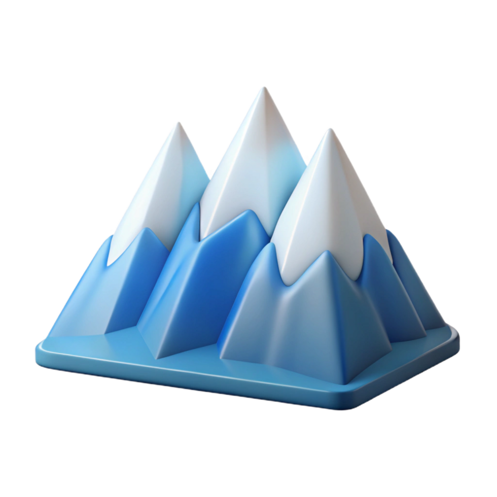 stunning nostalgic organic Minimal outline of a mountain range. Clean lines, flat color with Scalable Design. professional png