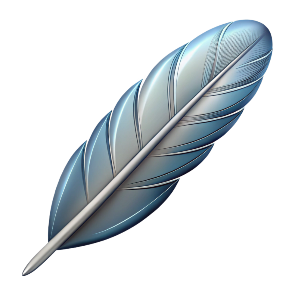 playful hypnotic Clean lines outline of a feather. Minimal, with Scalable Design. exclusive png